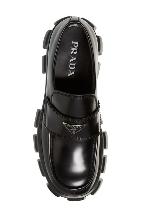 prada pointed monolith loafers|prada monolith loafers outfit.